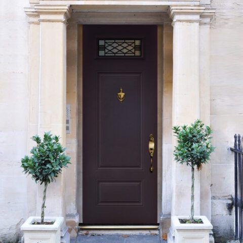 Orleans Steel Door - Black - Gothic