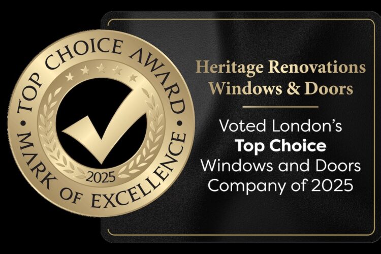 Heritage Renovations voted Top Choice Windows and Doors Company for 2025