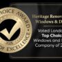 Heritage Renovations voted Top Choice Windows and Doors Company for 2025